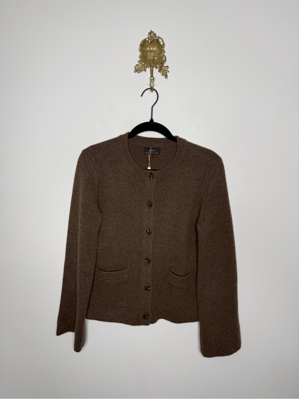 Quince Mongolian Cashmere Structured Cardigan S